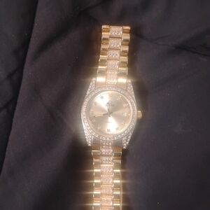 Paul John Elegant Gold Mens Watch